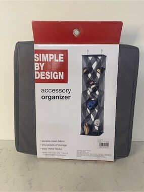Gray Hanging Accessory Organizer